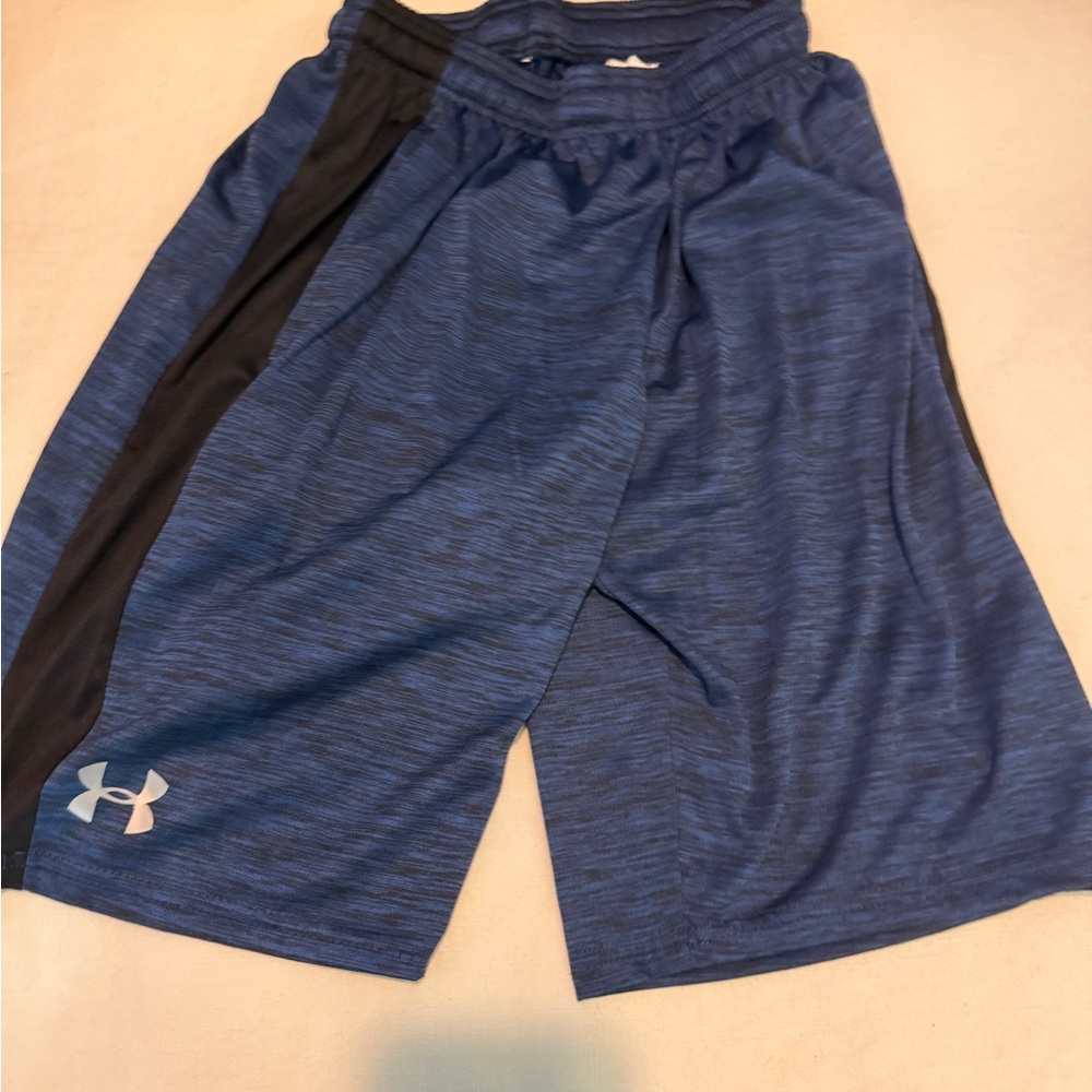 LG Men's Blue and Black Athletic Shorts